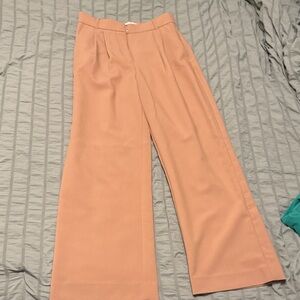 Abercrombie & Fitch Tan Wide-Leg Pants